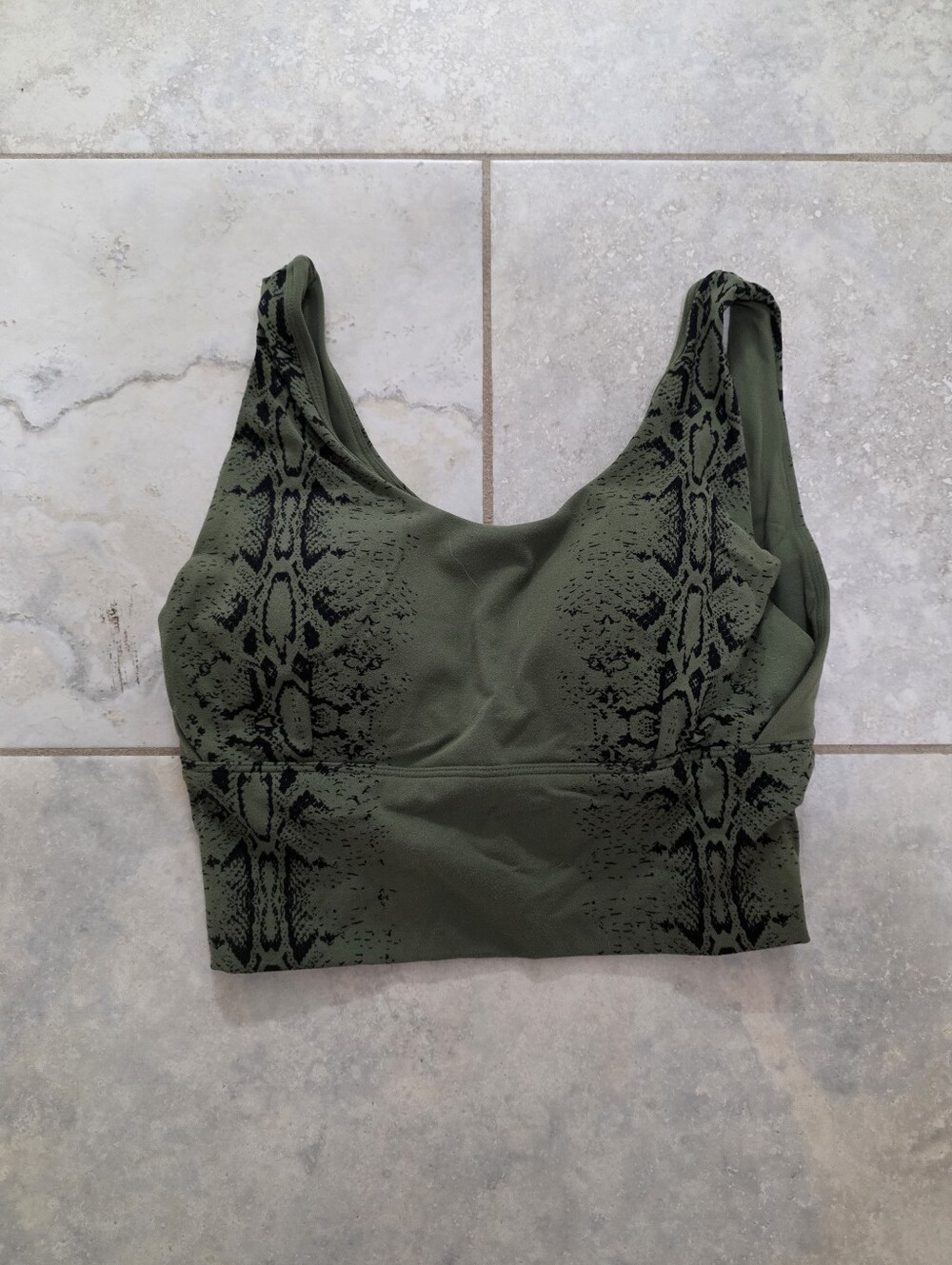 CNC Curves N Combatboots Green Snake NKD Bra
